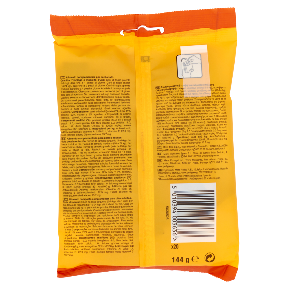 Pedigree Schmackos Multi Mix x20 144 g