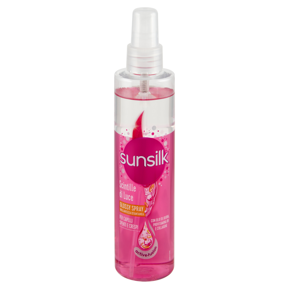 sunsilk Scintille di Luce Glossy Spray per Capelli Spenti e Crespi 200 ml