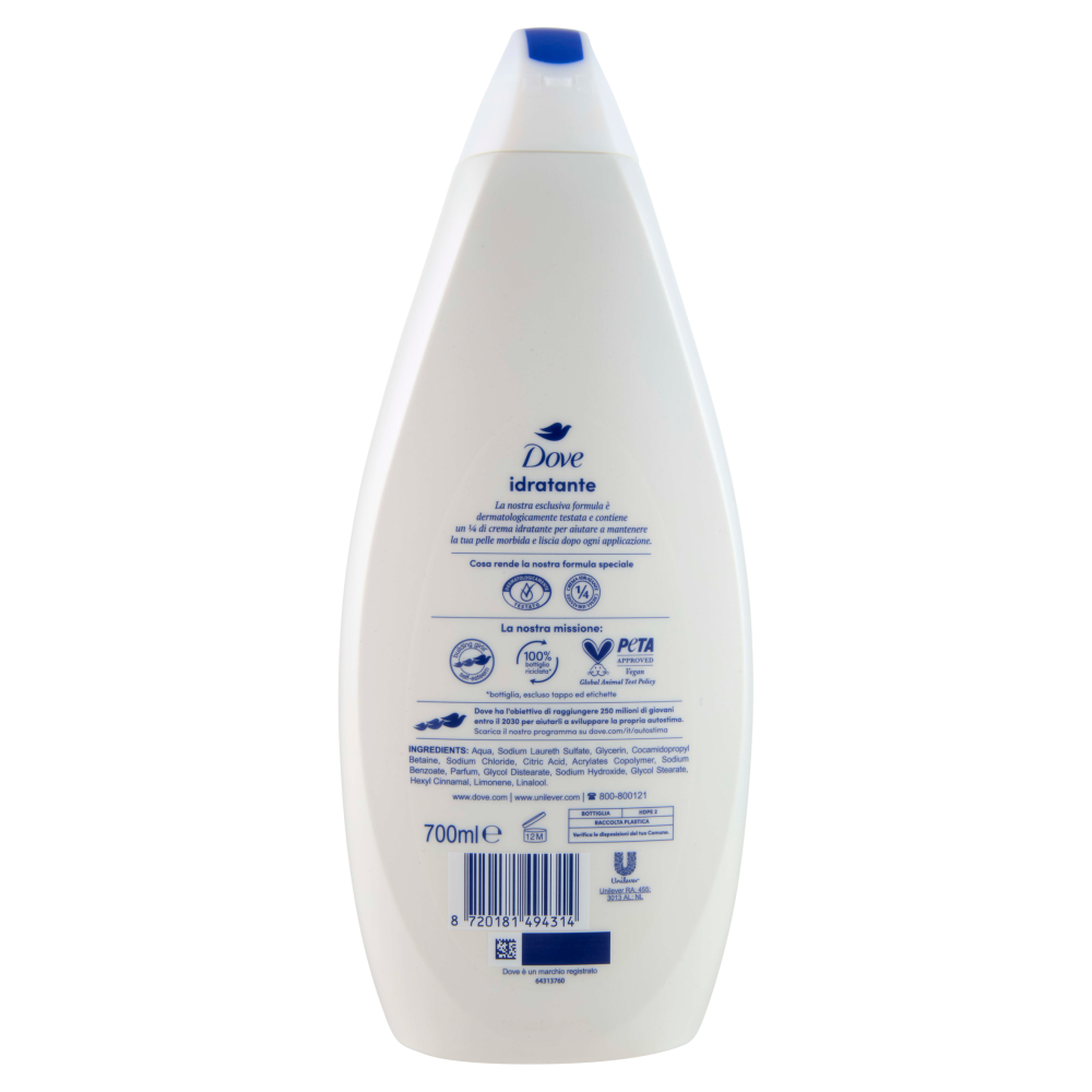 Dove bagnodoccia idratante 700 ml