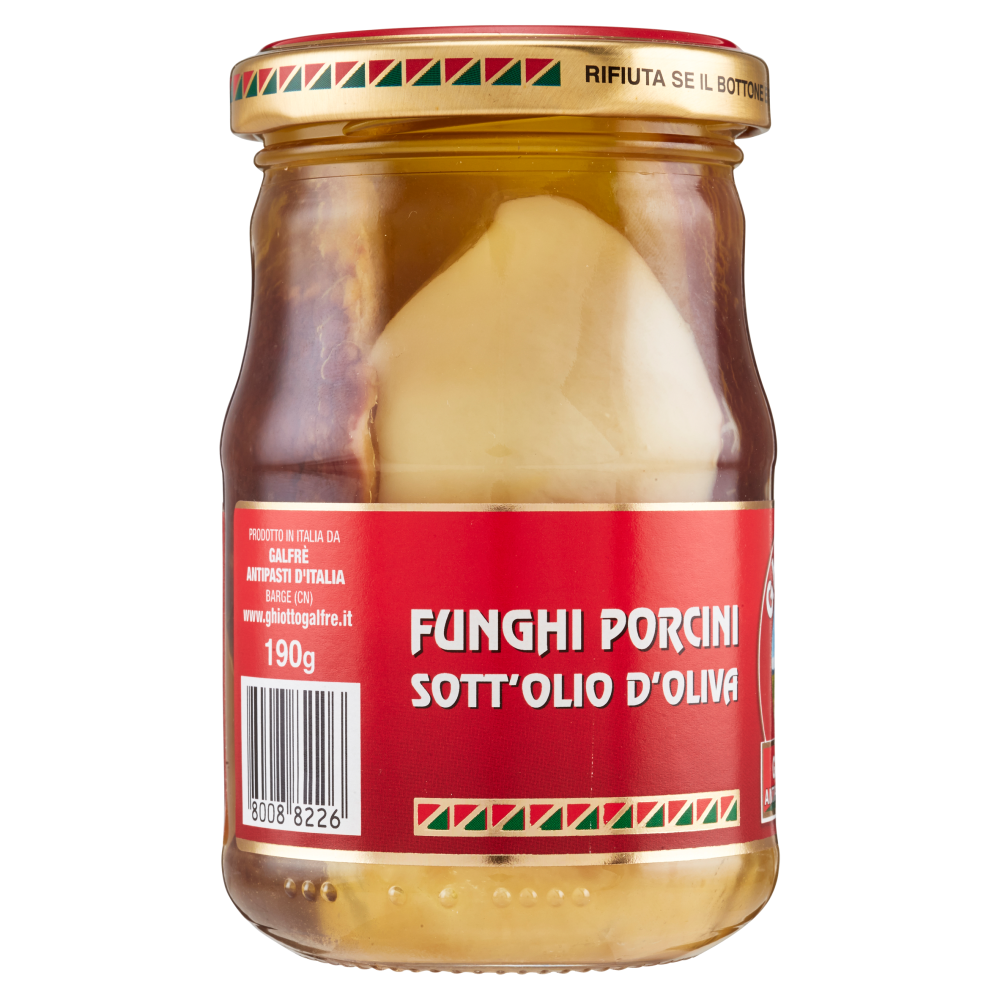 Galfr&egrave; Ghiotto Funghi Porcini Sott'Olio d'Oliva 190 g