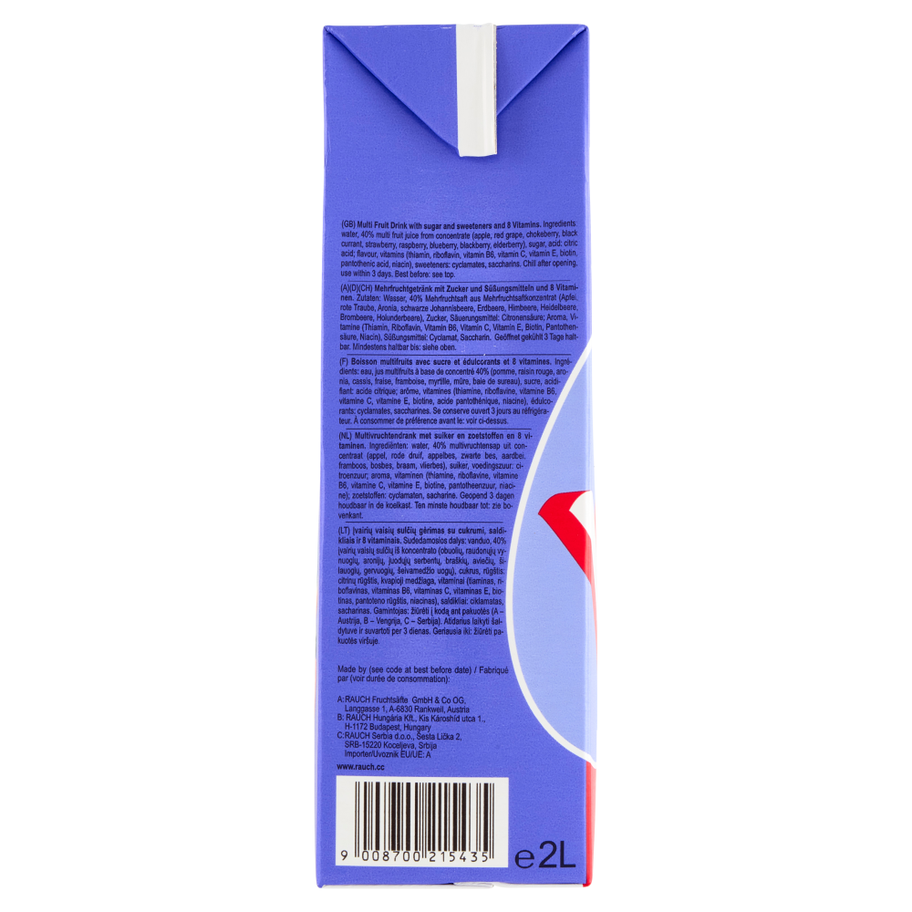 Rauch bravo Frutti di Bosco 2 L