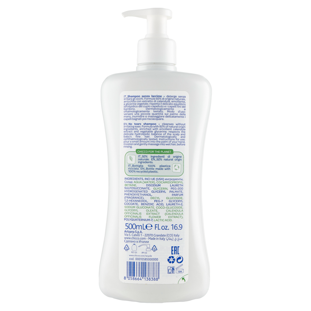 chicco Baby Moments Shampoo 0m+ 500 mL