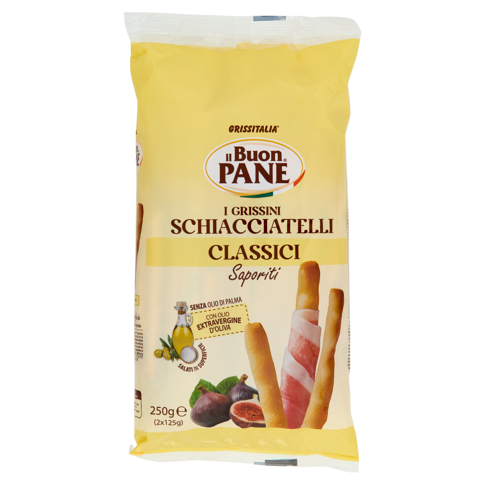 il Buon Pane i Grissini Schiacciatelli Classici Saporiti 2 x 125 g
