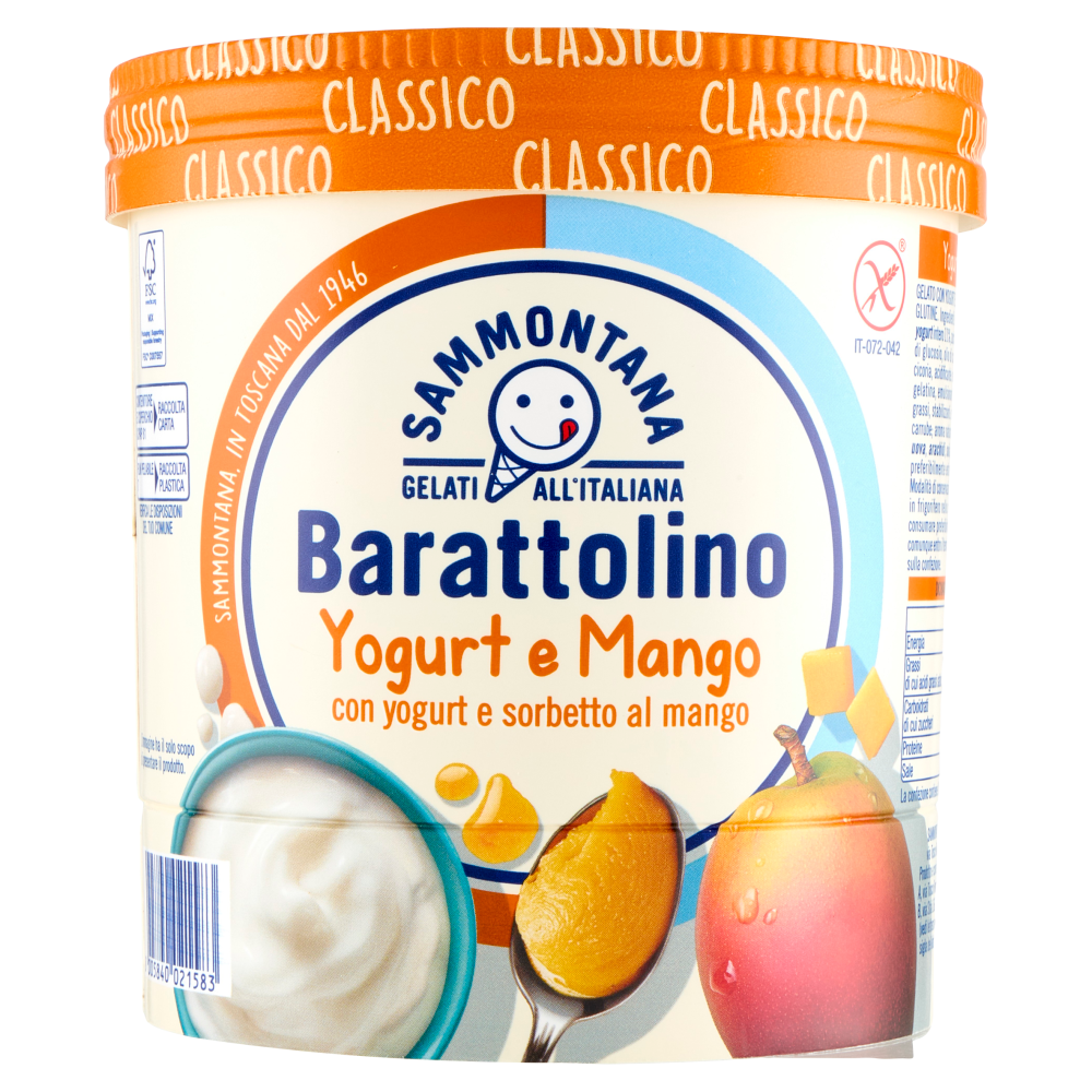 Sammontana Barattolino Classico Yogurt e Mango 500 g