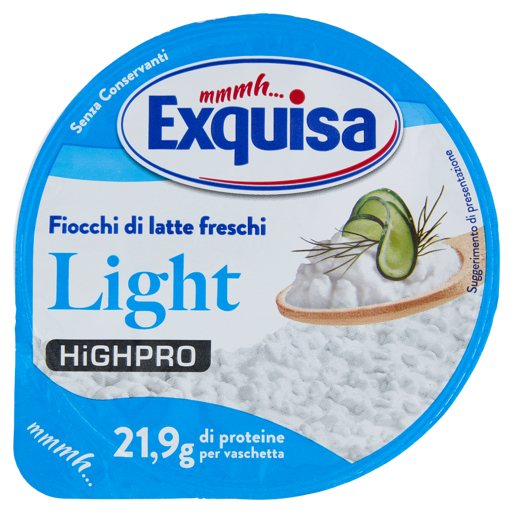 Exquisa Highpro Fiocchi di latte freschi Light 175 g