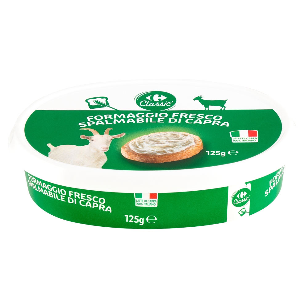 Carrefour Classic Formaggio Fresco Spalmabile di Capra 125 g