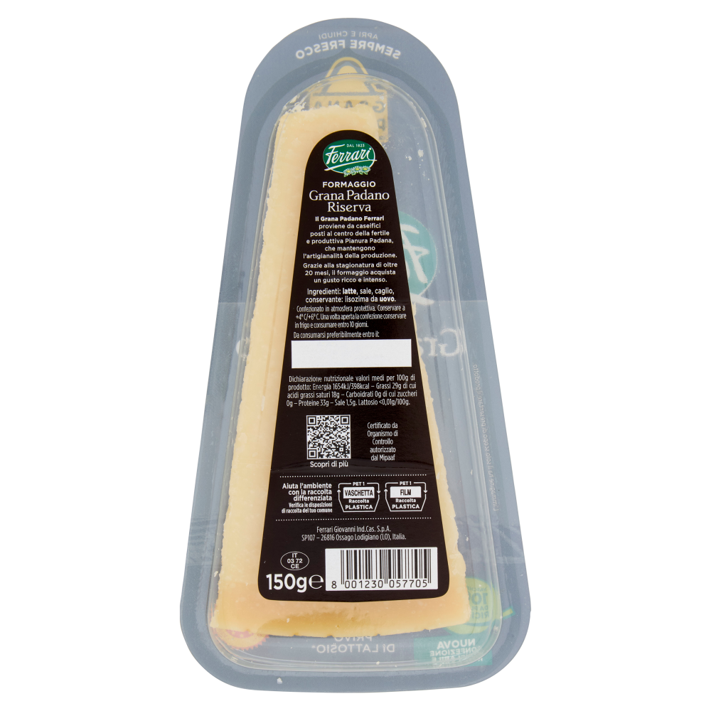 Ferrari Grana Padano Riserva DOP Oltre 20 Mesi 150 g