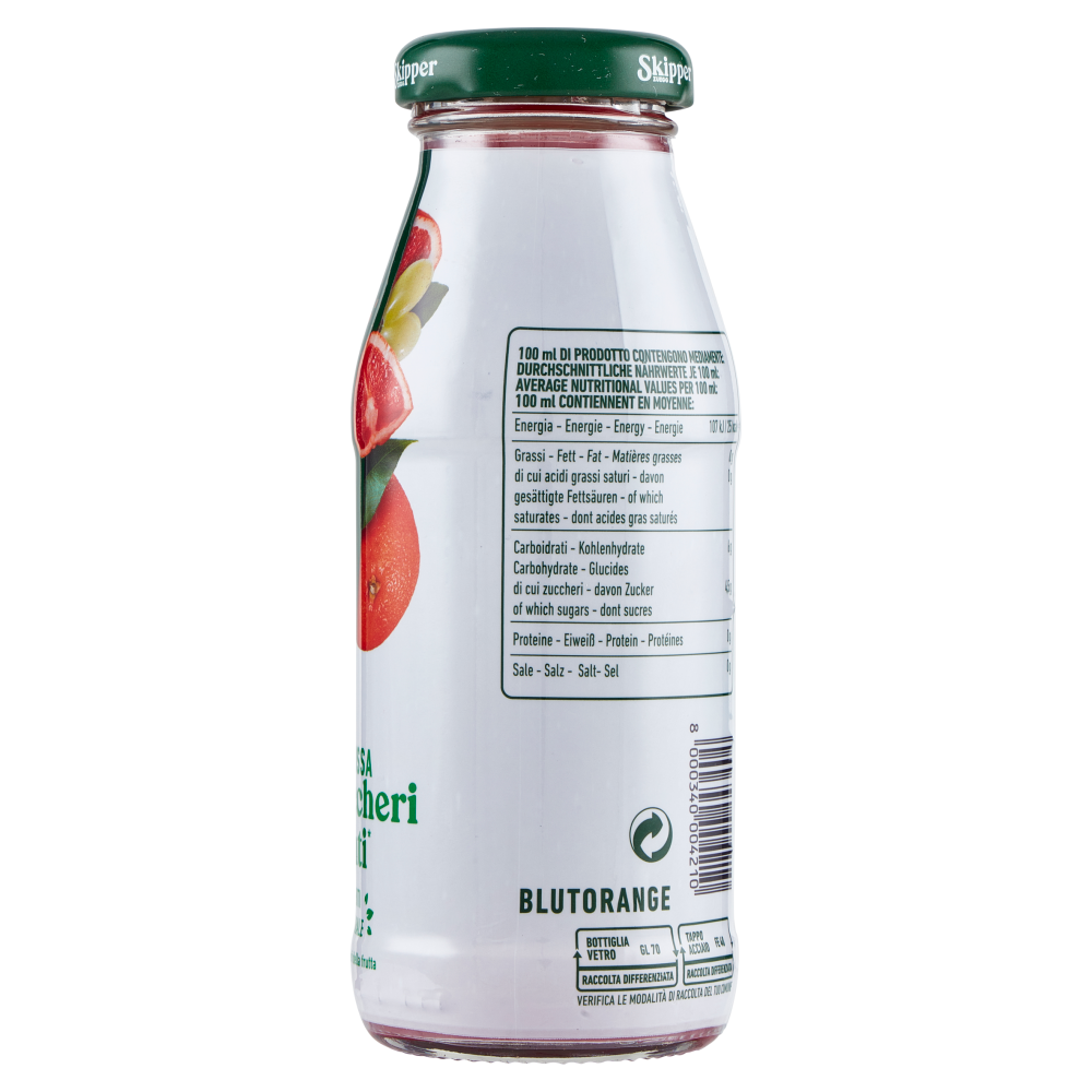 Zuegg Skipper Arancia Rossa Senza zuccheri aggiunti* 200 ml