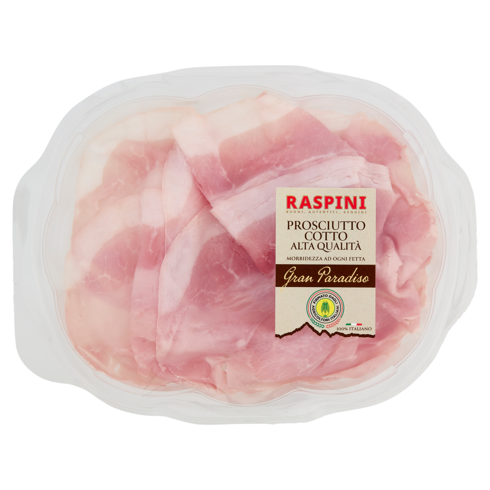 Raspini Prosciutto Cotto Alta Qualit&agrave; Gran Paradiso 100 g