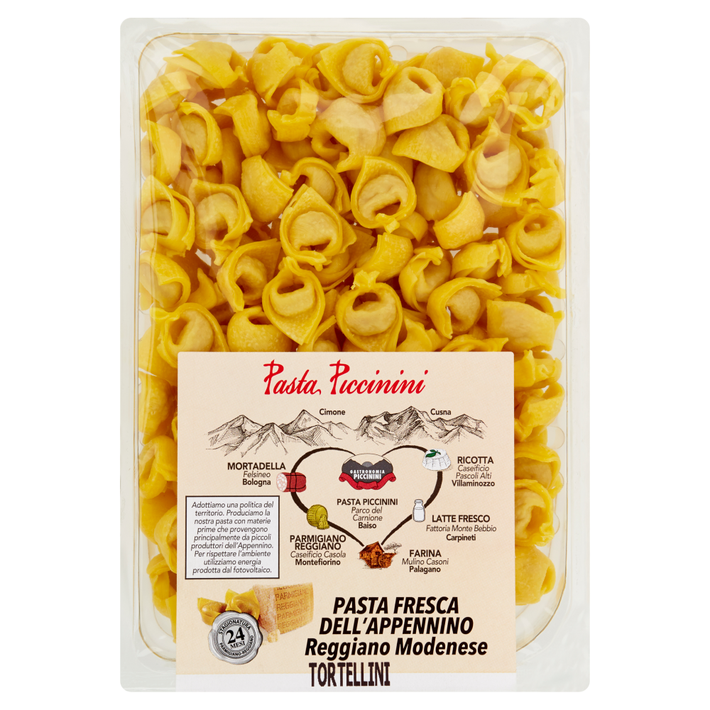 Pasta Piccinini Pasta Fresca dell'Appennino Reggiano Modenese Tortellini 0,500 kg