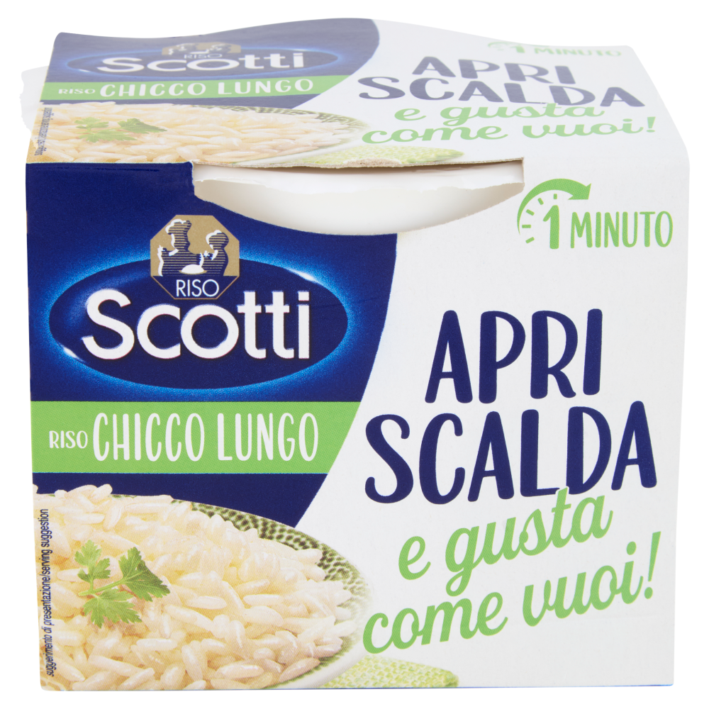Riso Scotti Apri Scalda e gusta come vuoi! Riso Chicco Lungo 200 g