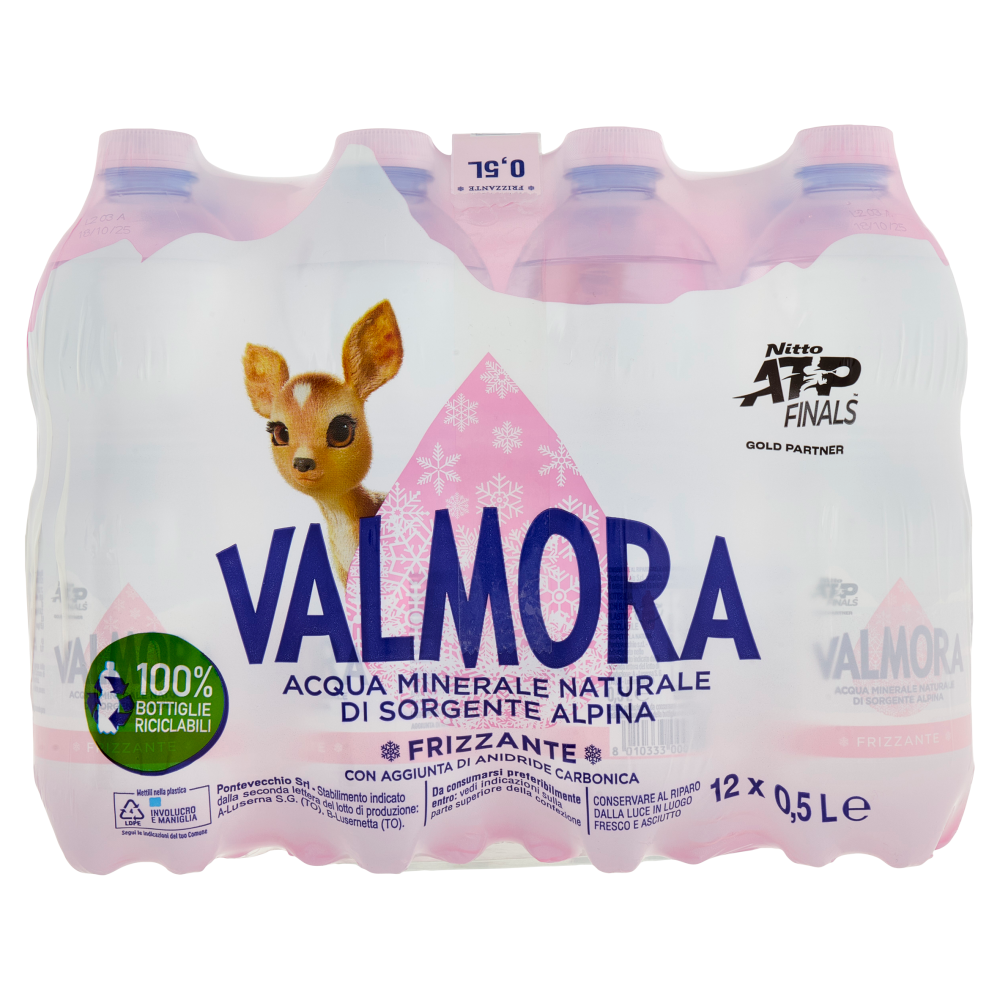 Valmora Sorgente Alpina Frizzante 12 x 0,5 L