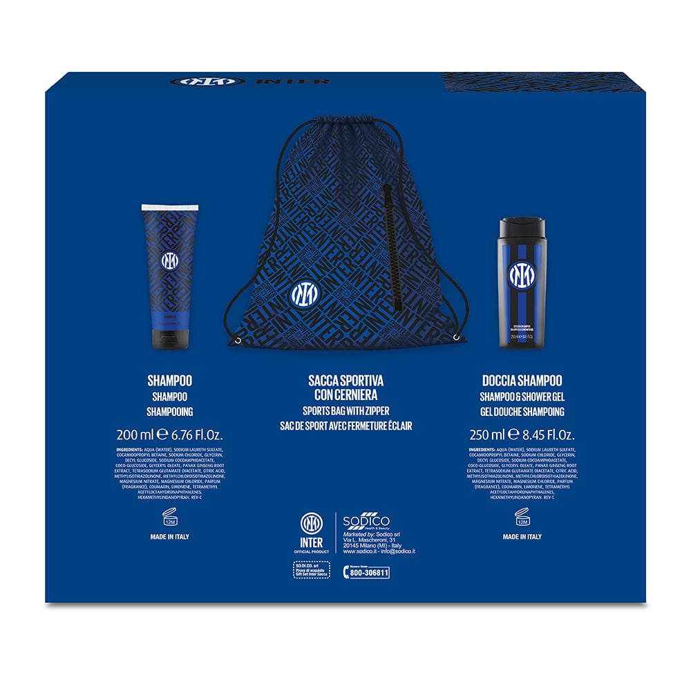 JUVENTUS GIFT SET BAG  (Shampoo 200 ml+ Doccia Shampoo 250ml  + sacca portascarpe)