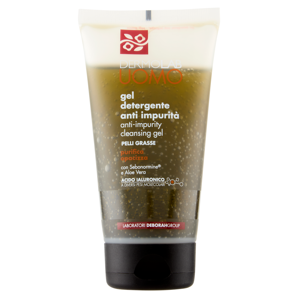 Dermolab Uomo gel detergente anti impurità Pelli Grasse 150 ml