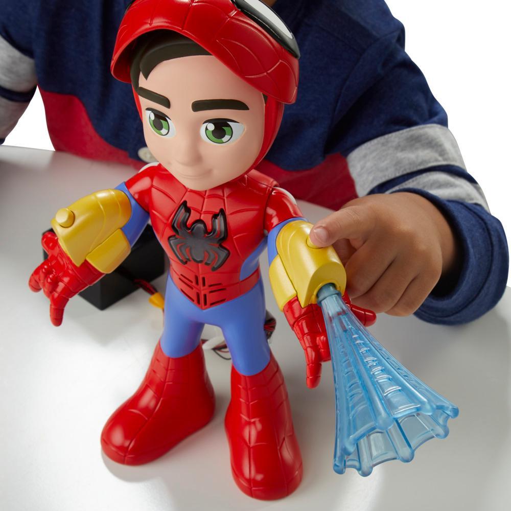 Marvel Spidey e I Suoi Fantastici Amici, Spidey Personaggio Elettronico, action figure da 25 cm con luci e suoni, giocattoli per et&agrave; prescolare per bambini e bambine dai 3 anni in su