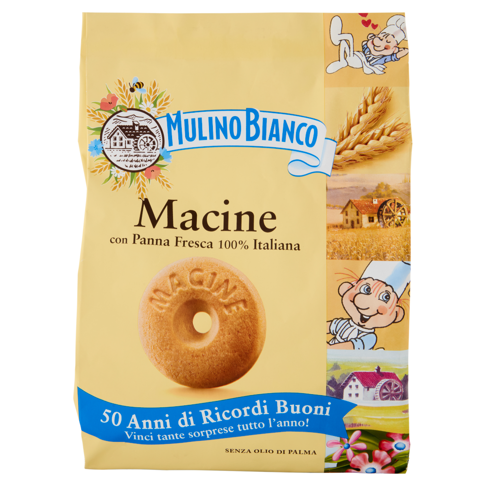 Mulino Bianco Macine Biscotti con Panna Fresca 800g