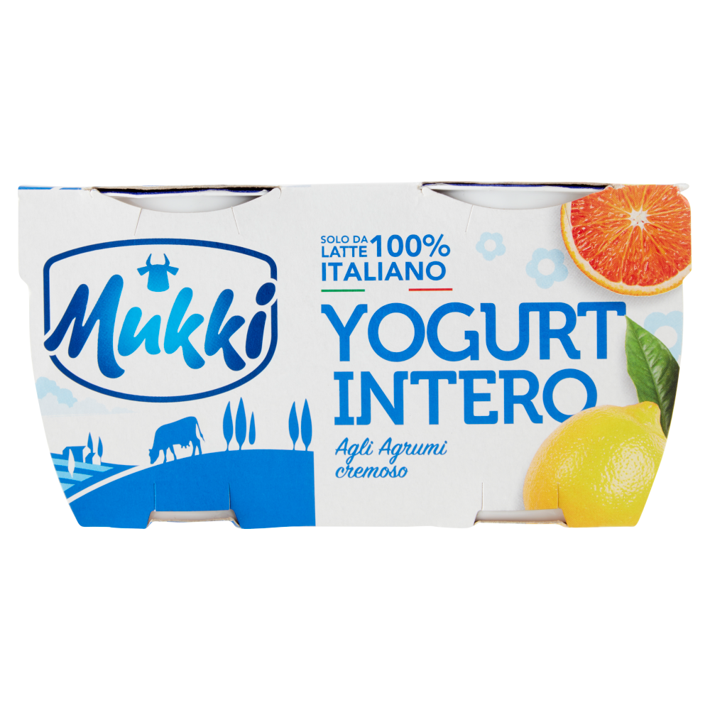 Mukki Yogurt Intero agli Agrumi cremoso 2 x 125 g