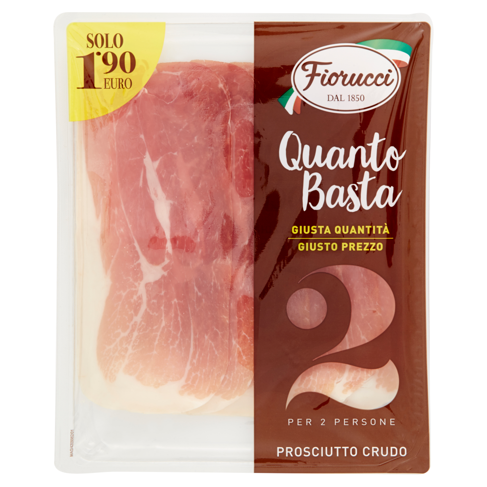 Fiorucci Quanto Basta per 2 Persone Prosciutto Crudo 85 g Carrefour