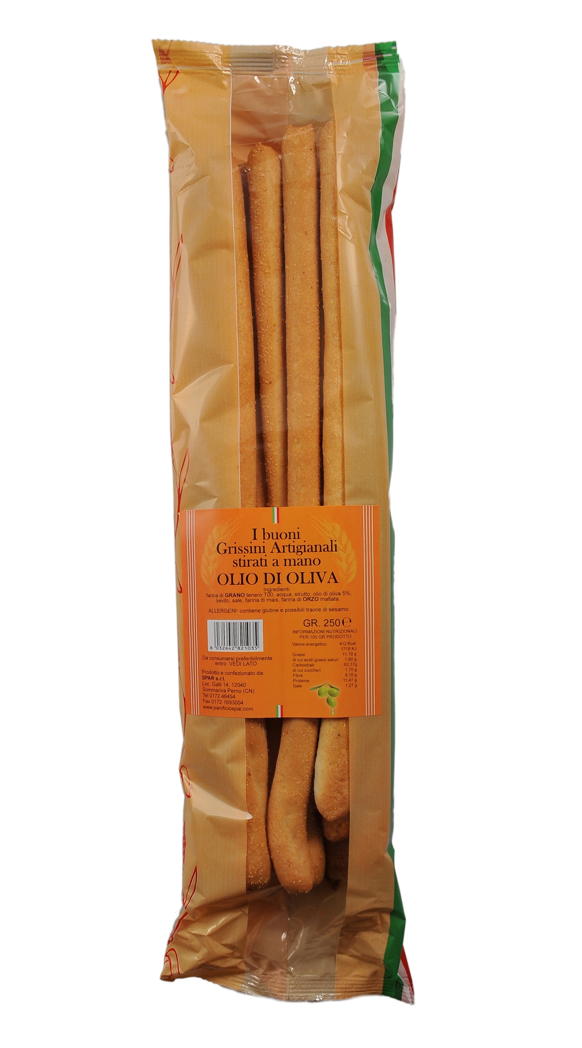 Grissini stirati a mano 250 gr