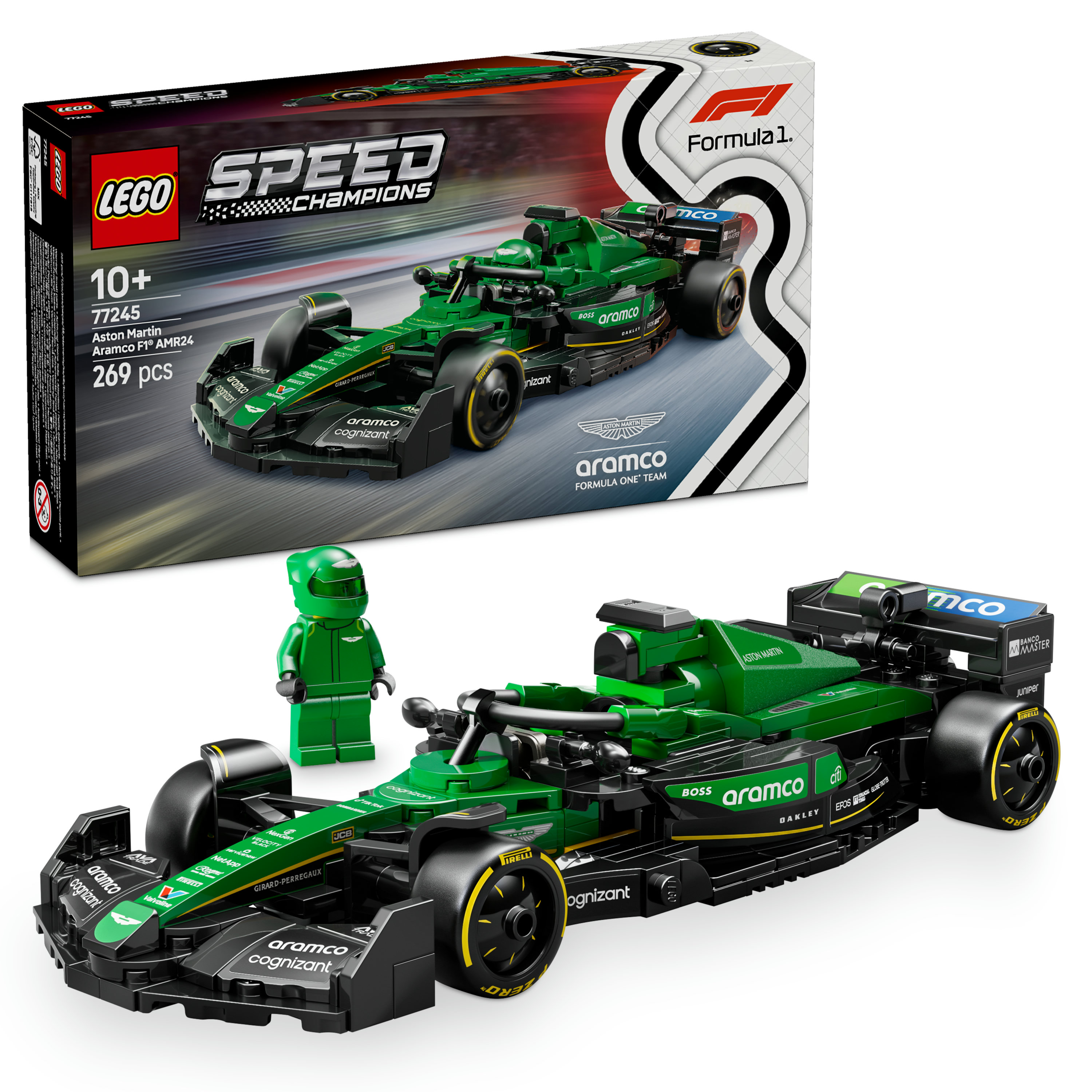 LEGO Speed Champions Auto da corsa Aston Martin Aramco F1® AMR24