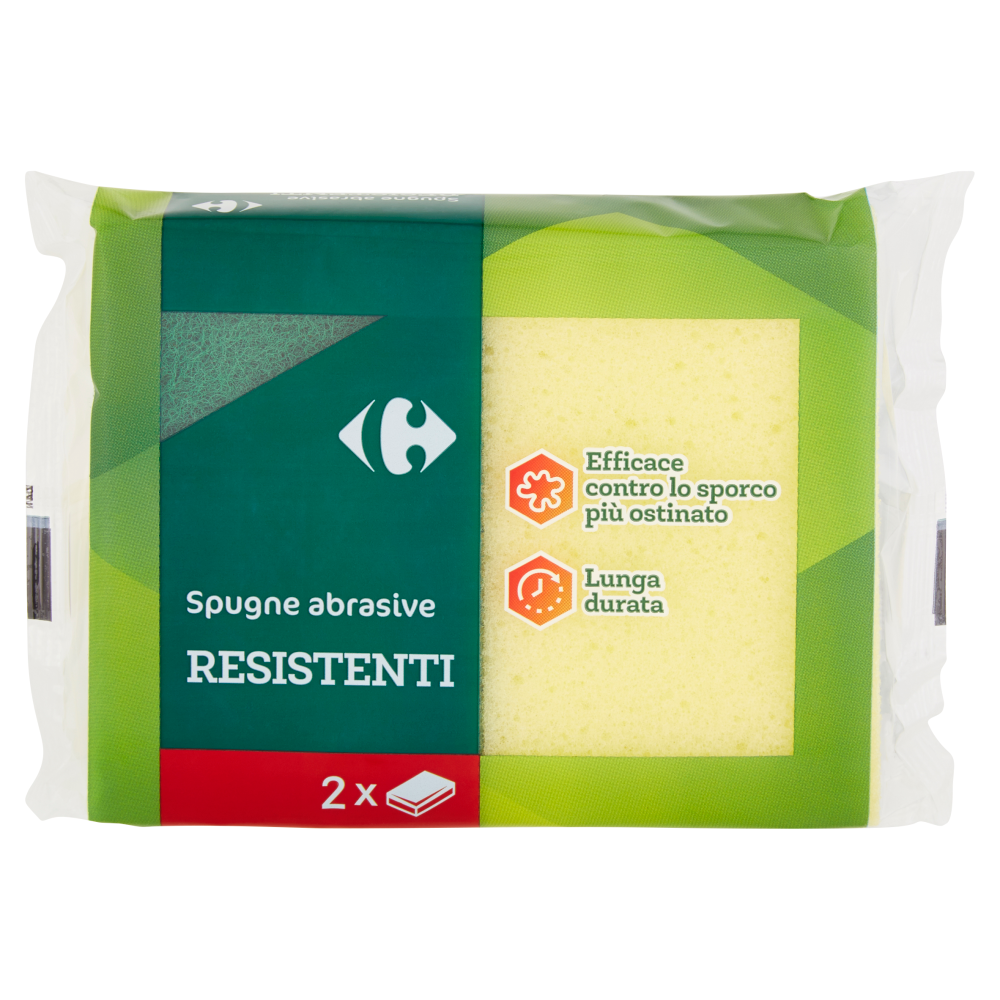 Carrefour Spugne abrasive Resistenti 2 pz