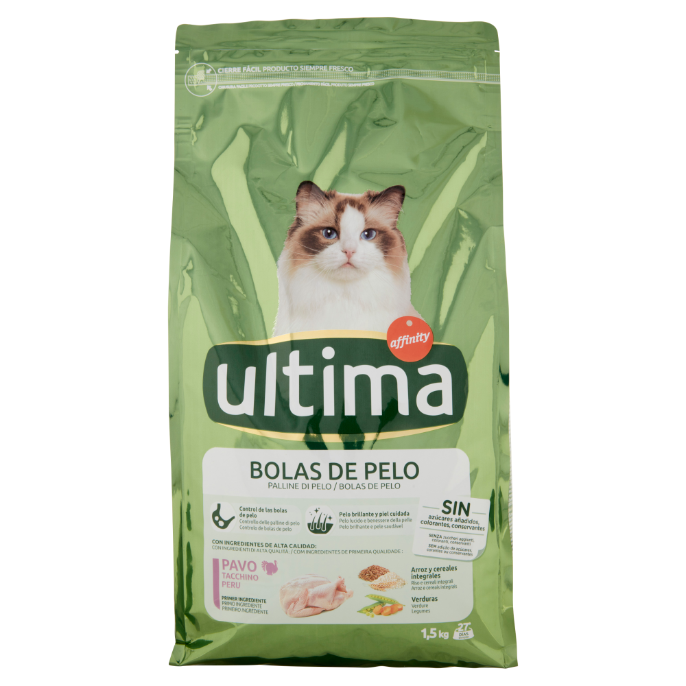 ultima Cat Palline di Pelo Tacchino 1,5 kg