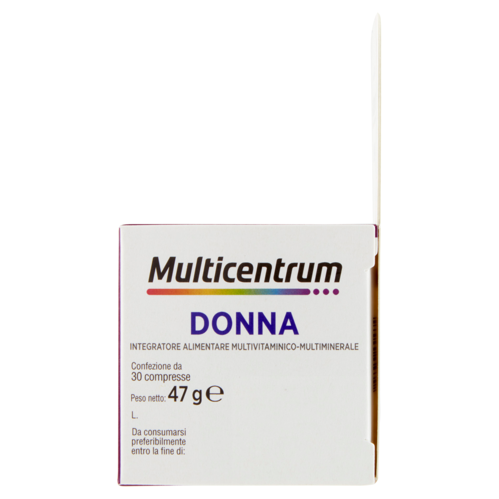 Multicentrum Donna Acido Folico, Calcio, Ferro Integratore Multivitaminico Completo 30 cpr 47 g