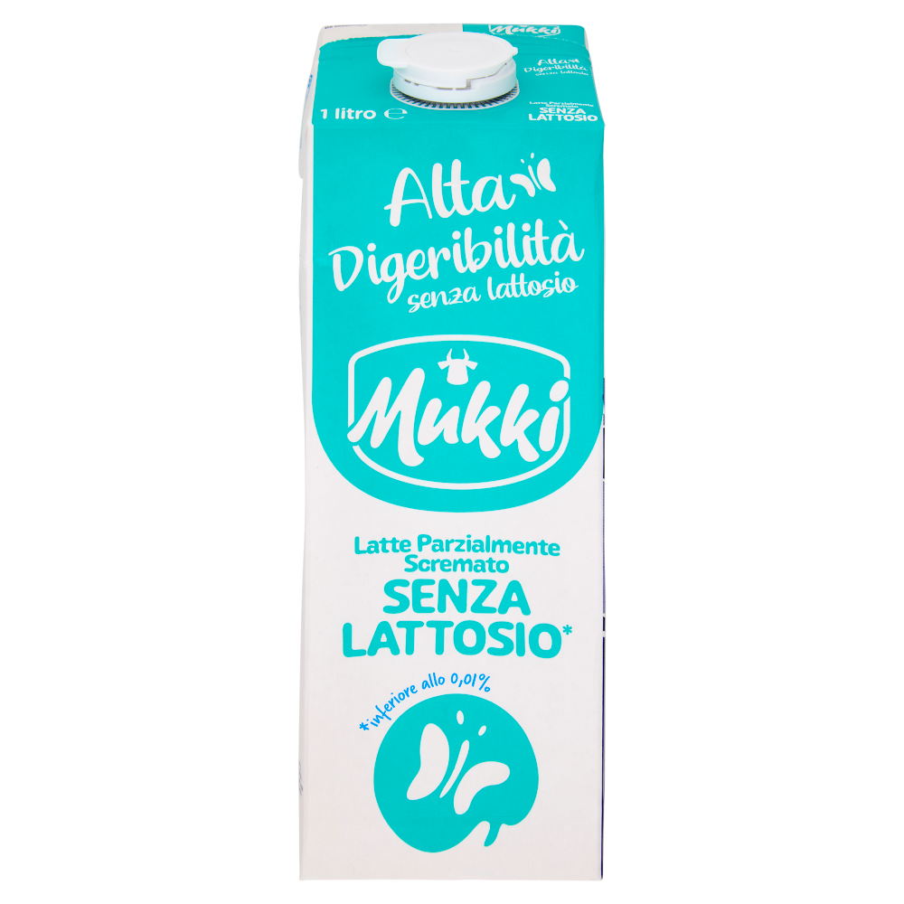 Mukki Alta Digeribilit&agrave; senza lattosio Latte Parzialmente Scremato 1 litro