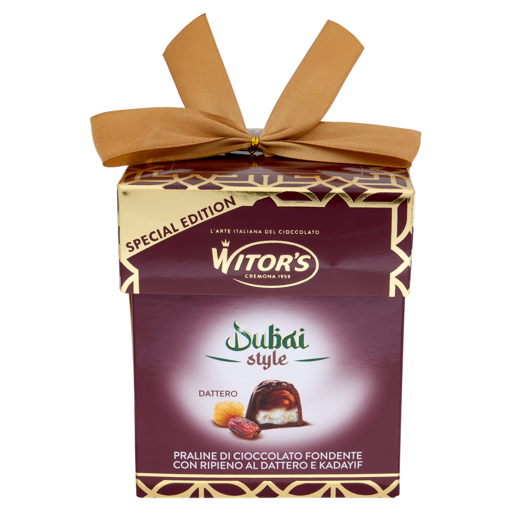 Witor's Dubai style Dattero Praline di Cioccolato Fondente 150 g
