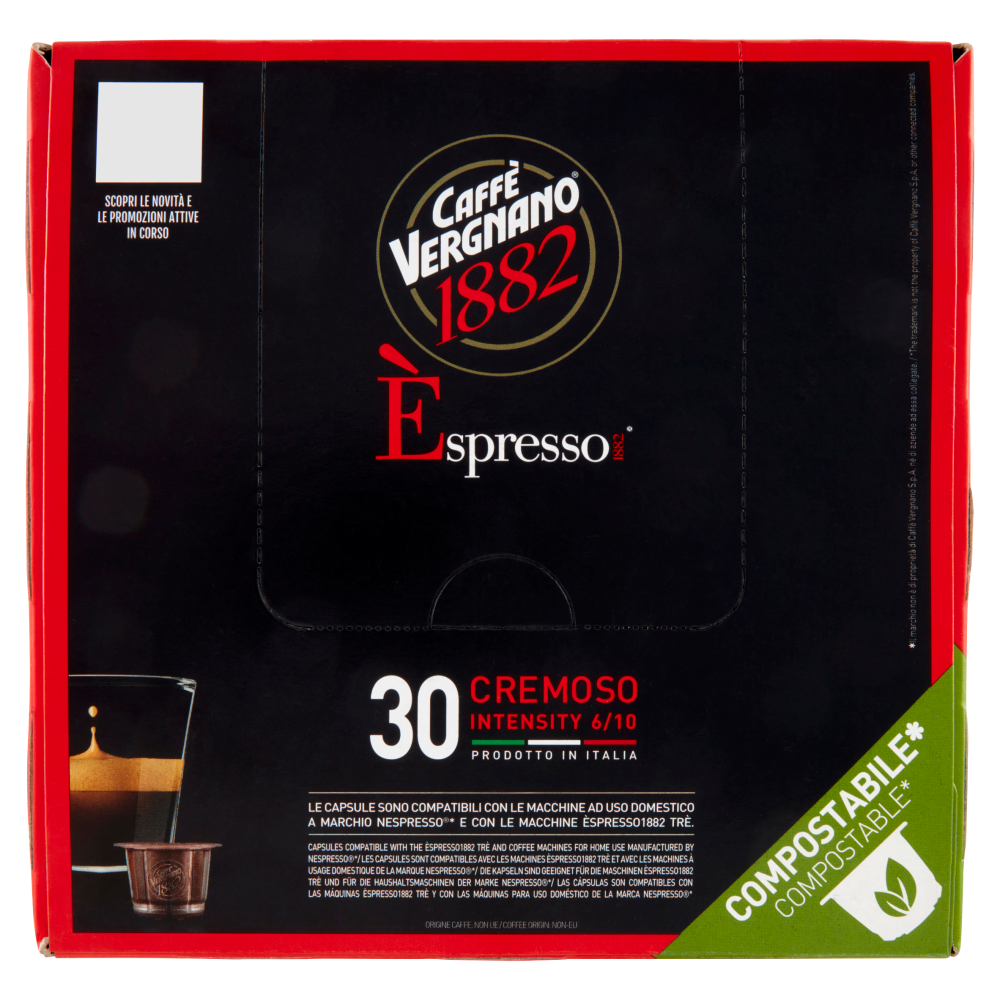 Caffè Vergnano 1882 Èspresso1882 Cremoso Capsule Compatibili Nespresso 30 x 5 g Carrefour