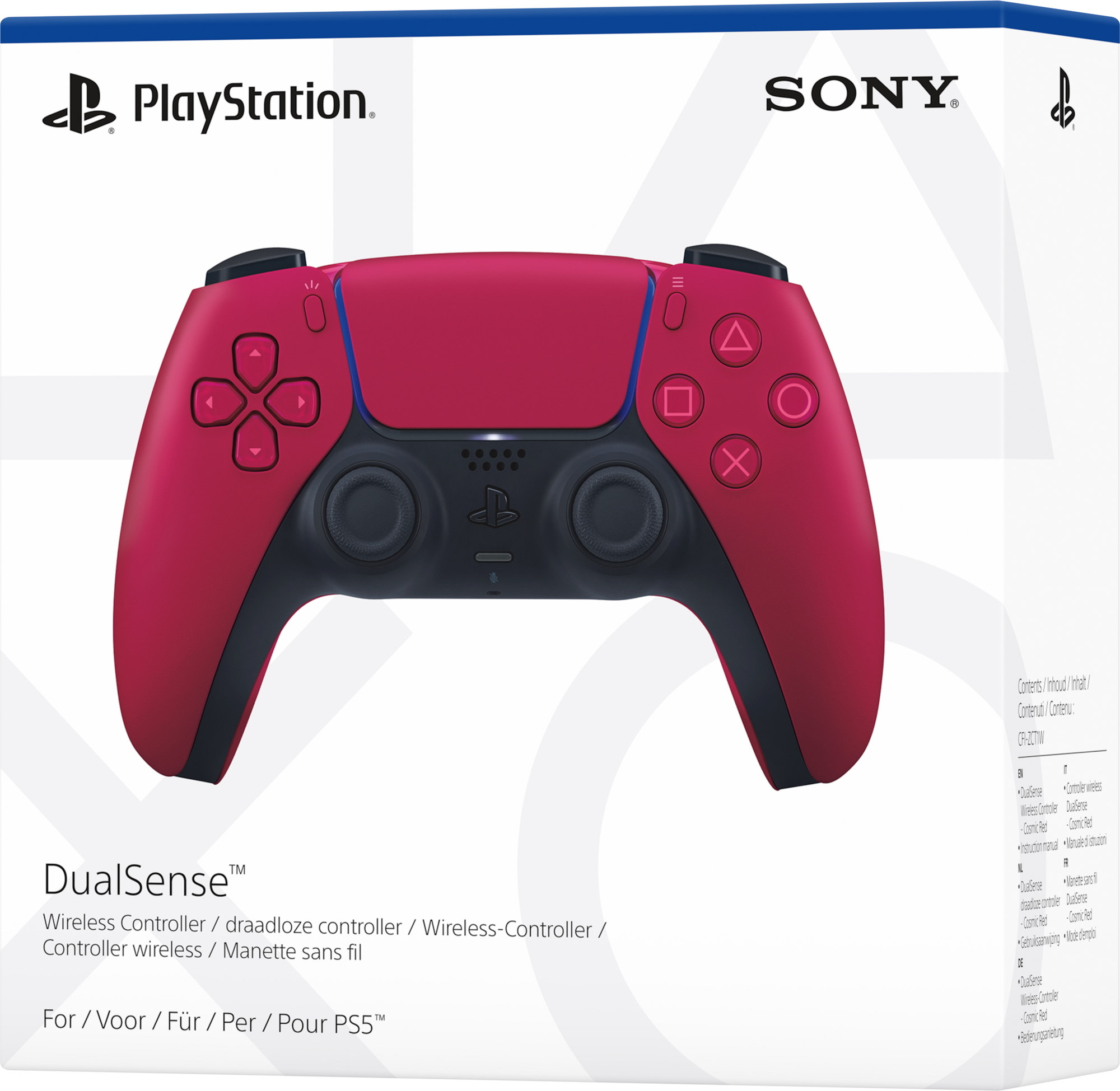 Sony DualSense V2 Rosso Bluetooth/USB Gamepad Analogico/Digitale Android, MAC, PC, PlayStation 5, iOS