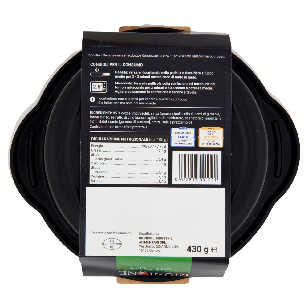 Riunione Cozze Cotte alla Marinara 430 g