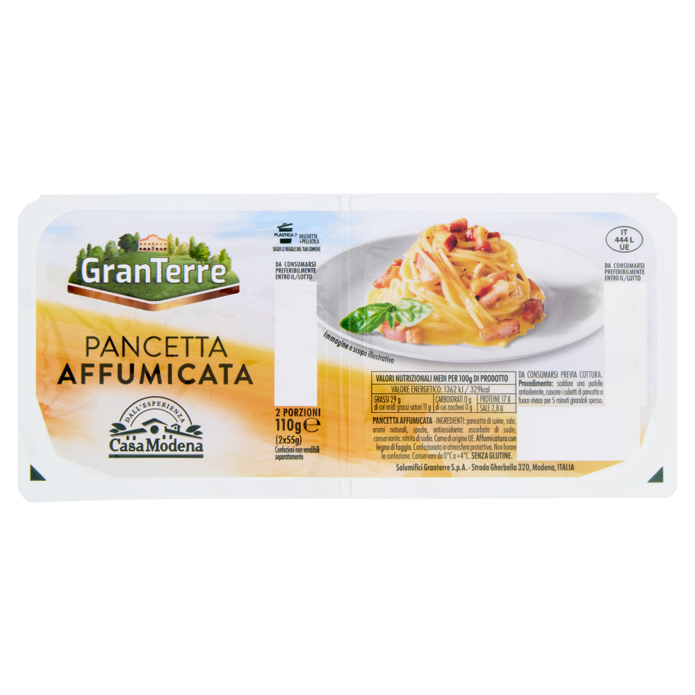 GranTerre Pancetta Affumicata 2 x 55 g