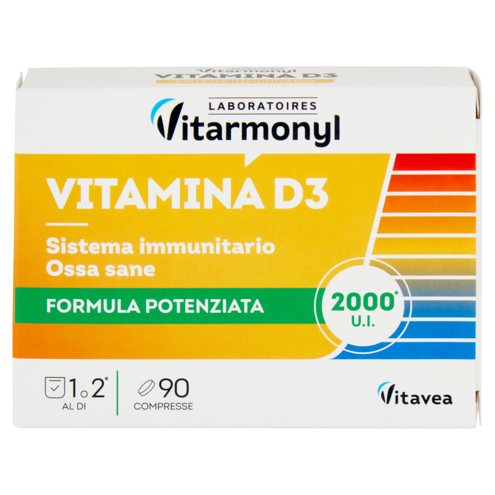Laboratoires Vitarmonyl Vitamina D3 Sistema immunitario 90 Compresse 7,6 g