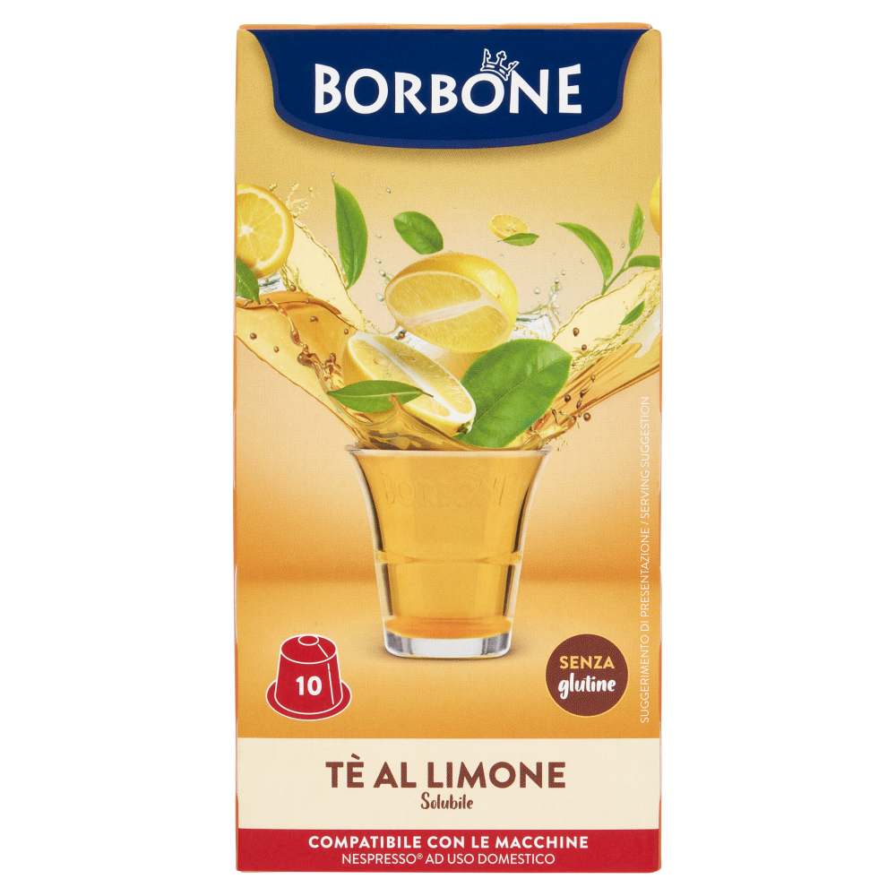 Borbone Tè al Limone Solubile Compatibile Nespresso 10 Capsule 10 x 9 g