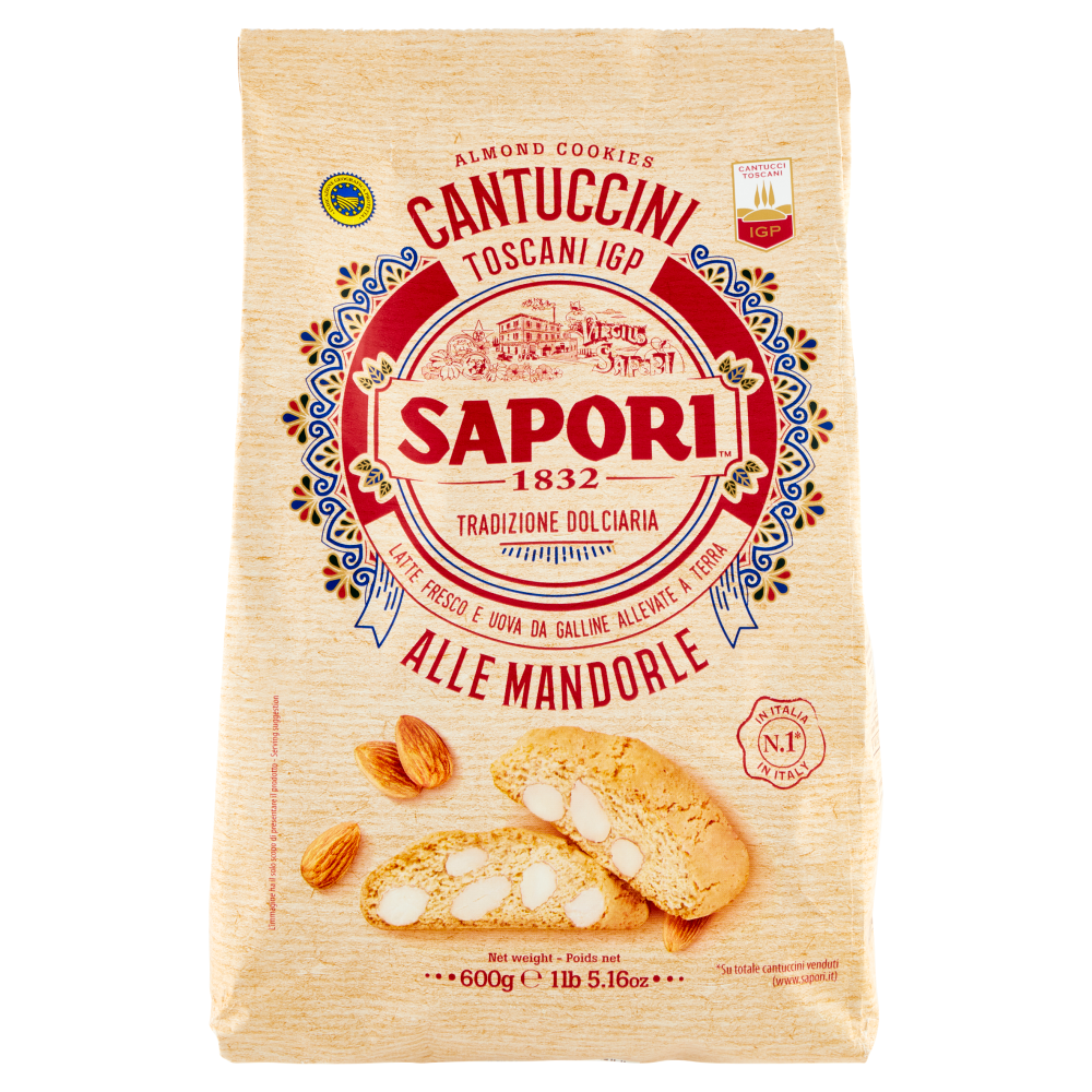 Sapori Cantuccini Toscani IGP alle Mandorle 600 g