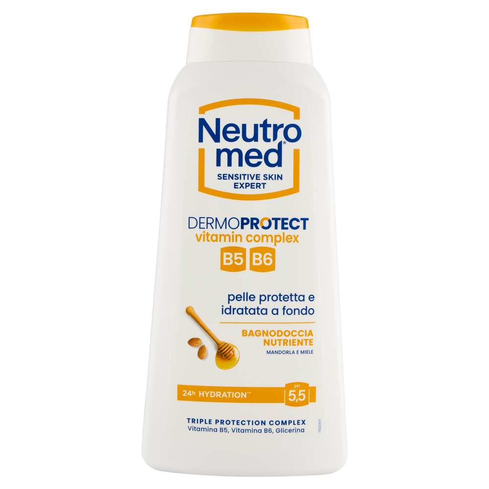 Neutromed Dermoprotect vitamin complex Bagnodoccia Nutriente Mandorla e Miele pH 5,5 600 ml
