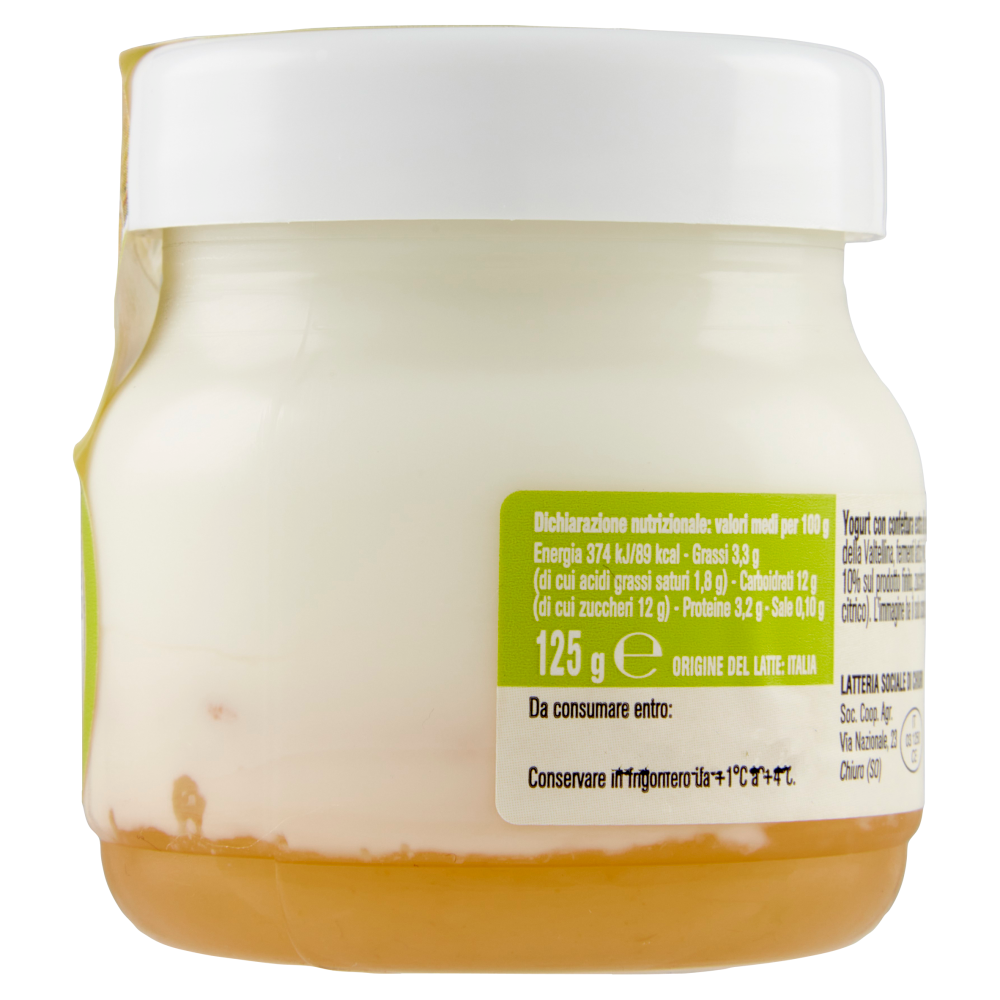 AlpiYò Yogurt di Valtellina Intero con confettura extra di Pere 125 g