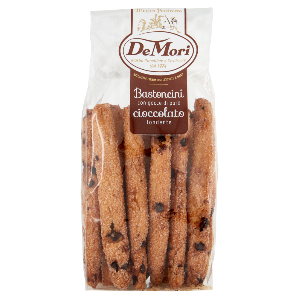 De Mori Bastoncini con gocce di puro cioccolato fondente 200 g