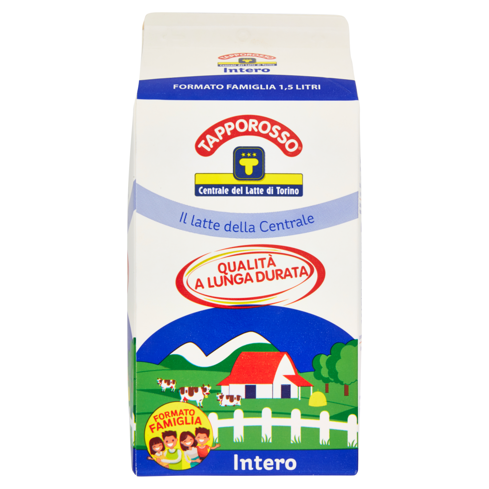 Centrale del Latte di Torino Tapporosso Qualit&agrave; a Lunga Durata Intero 1,5 litri