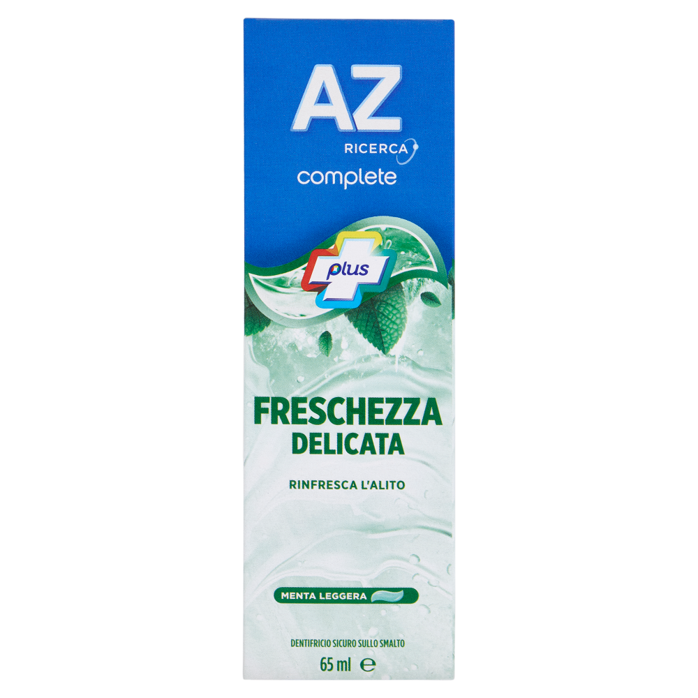 AZ Ricerca Dentifricio Complete Plus Freschezza Delicata Menta Leggera 65 ml
