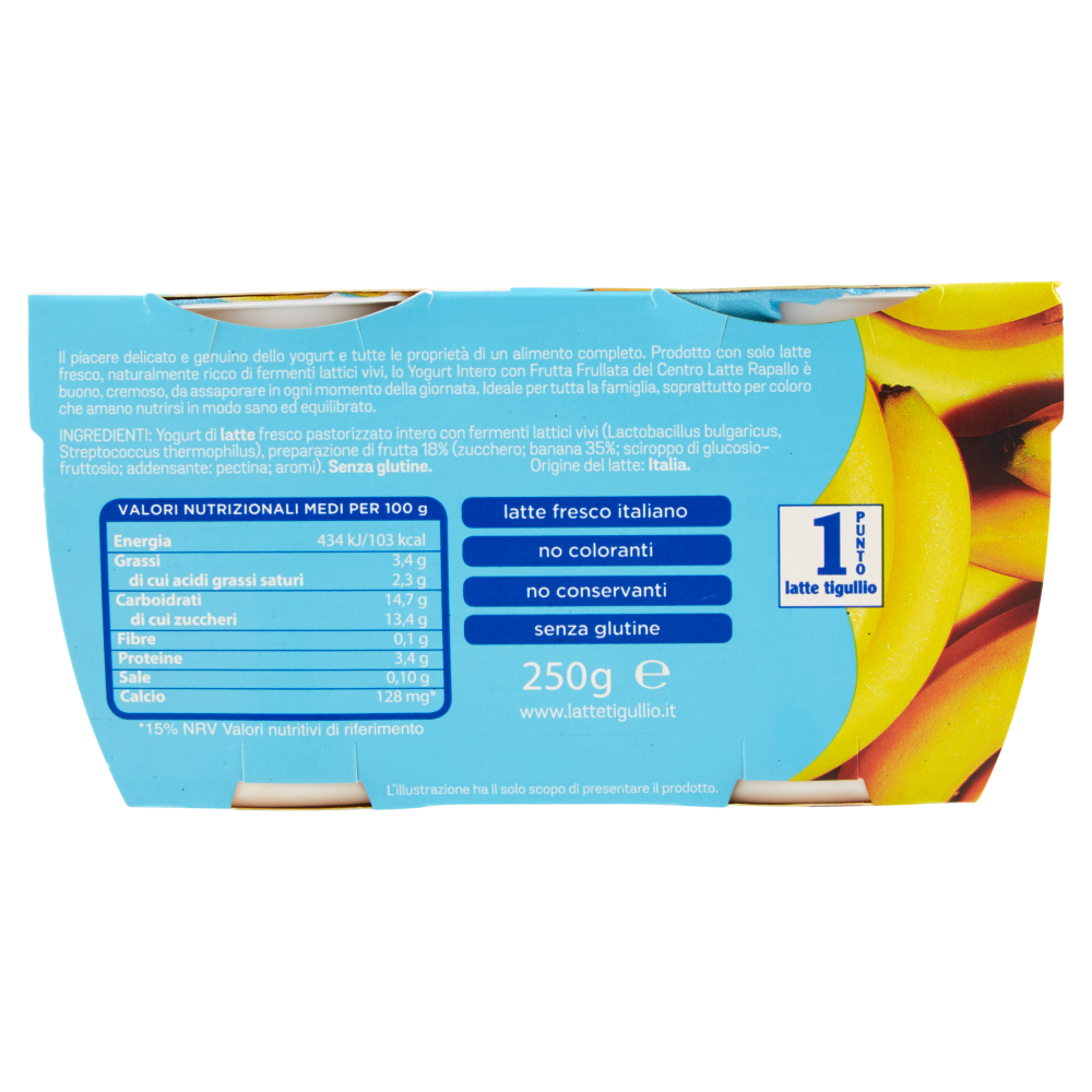 latte tigullio Yogurt Intero Banana 2 x 125 g