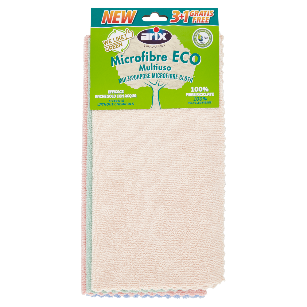 arix We Like Green Microfibre Eco Multiuso 3+1 Gratis