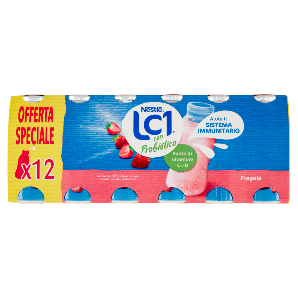 NESTLÉ LC1 con Probiotico Fragola 12 x 90 g