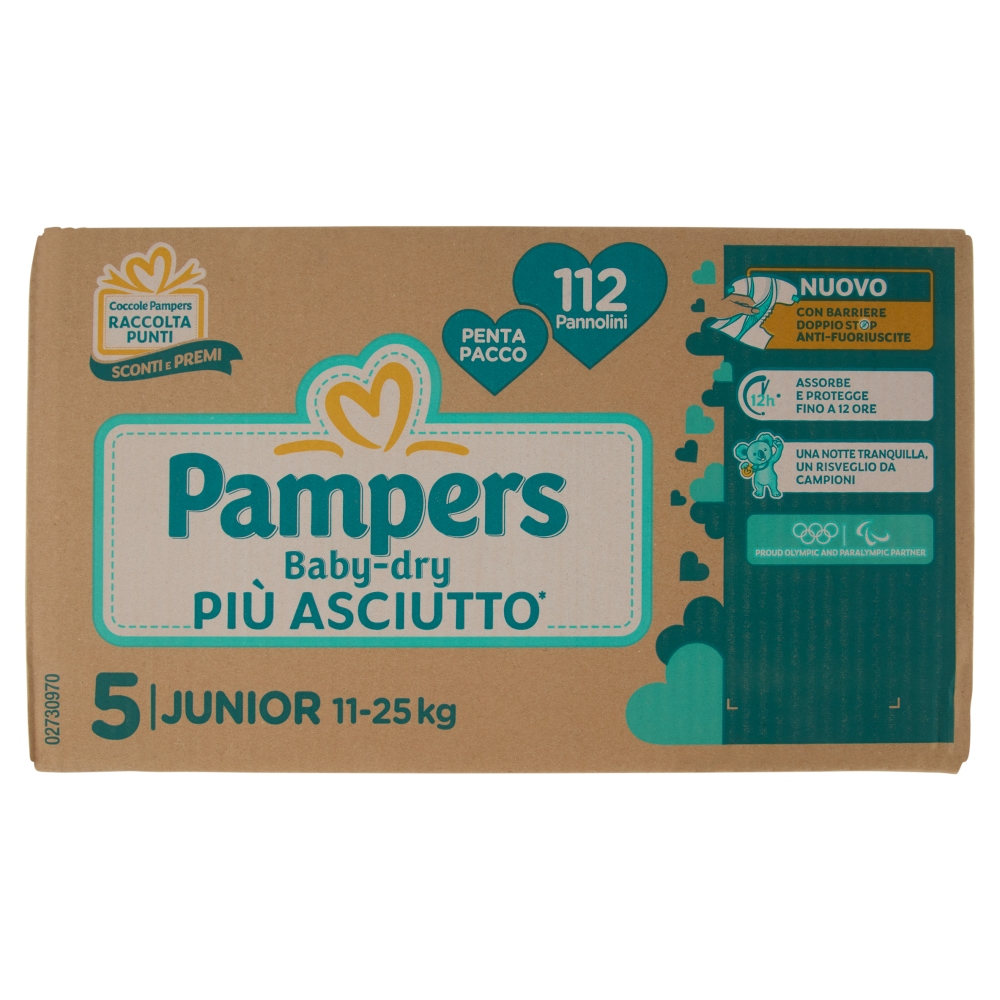 Pampers Baby-dry Junior 112 pz