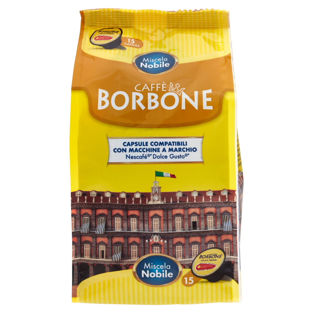 Caff&egrave; Borbone Miscela Nobile Capsule Compatibili Nescaf&eacute;* Dolce Gusto* 15 x 7 g