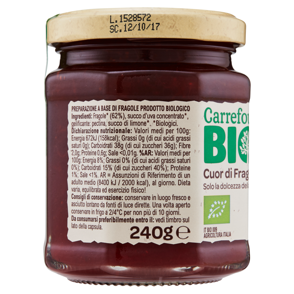 Carrefour Bio Cuor di Fragola 240 g