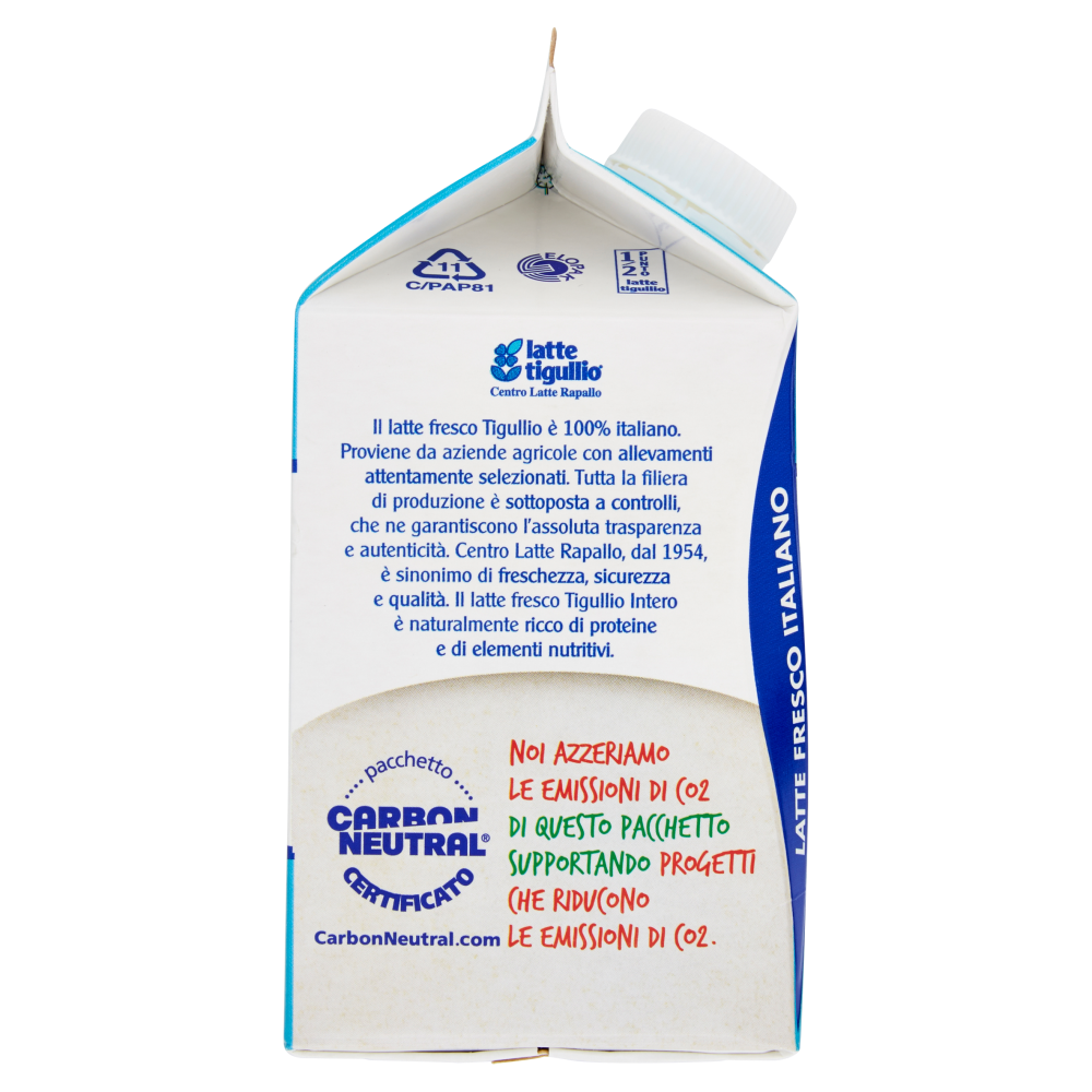 latte tigullio latte fresco pastorizzato Intero 500 ml