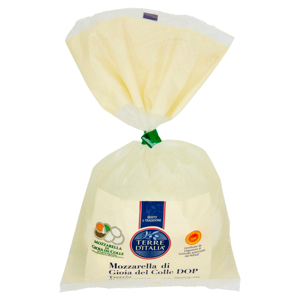 Terre d'Italia Mozzarella di Gioia del Colle DOP Treccia di latte vaccino 200 g