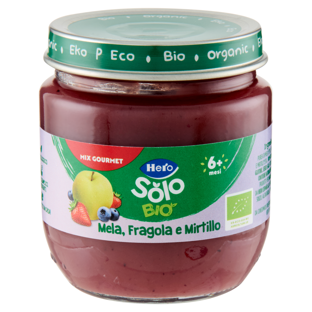 Hero Solo Bio Mela, Fragola e Mirtillo 120 g